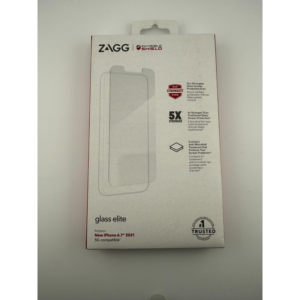 NEW ZAGG InvisibleShield 6.7" Glass Elite Screen Protector iPhone